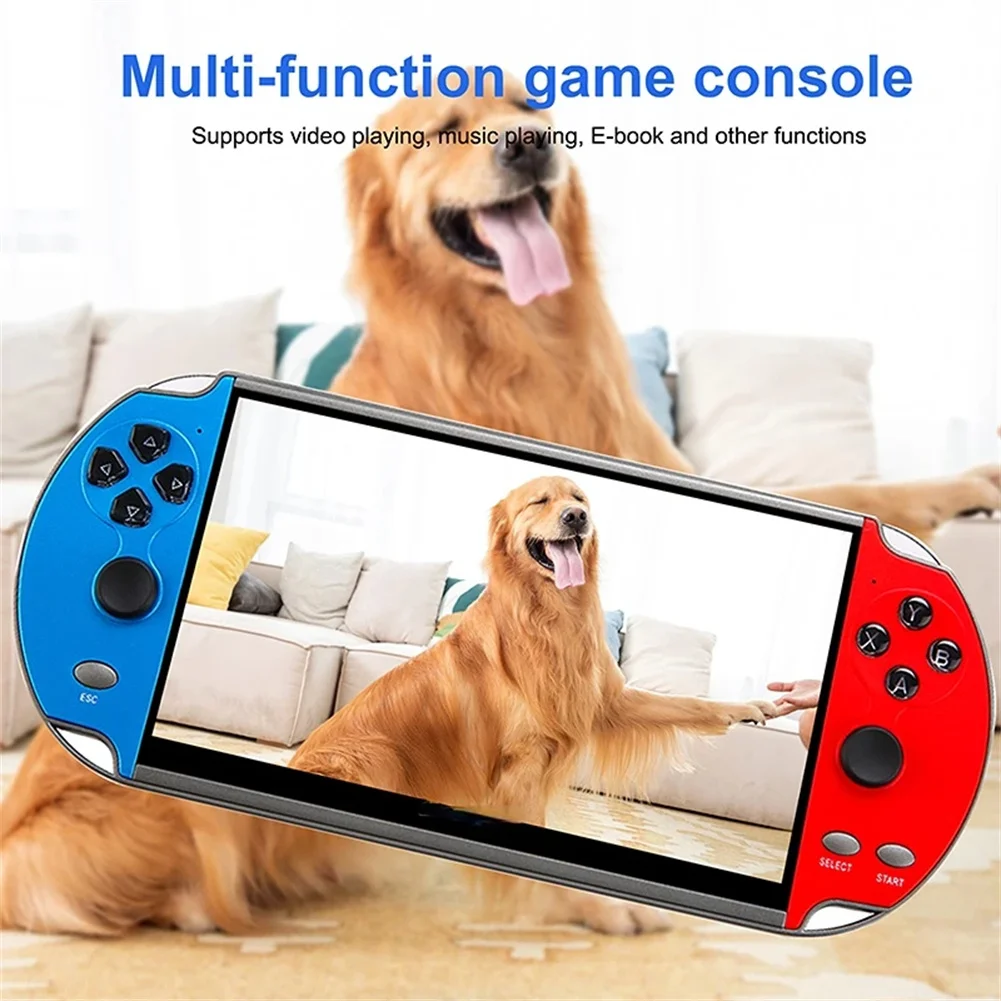 X7 4.3 Inch Screen Nostalgic Game Console Video Game Controller Handheld Game Console With 1500mAh Battery Ideal Gift For Kids