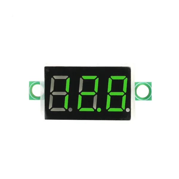 3-Wire Digital Voltmeter 0.36’ LED Digital Voltmeter Module DC 0V-32V with Reverse Connection Protection