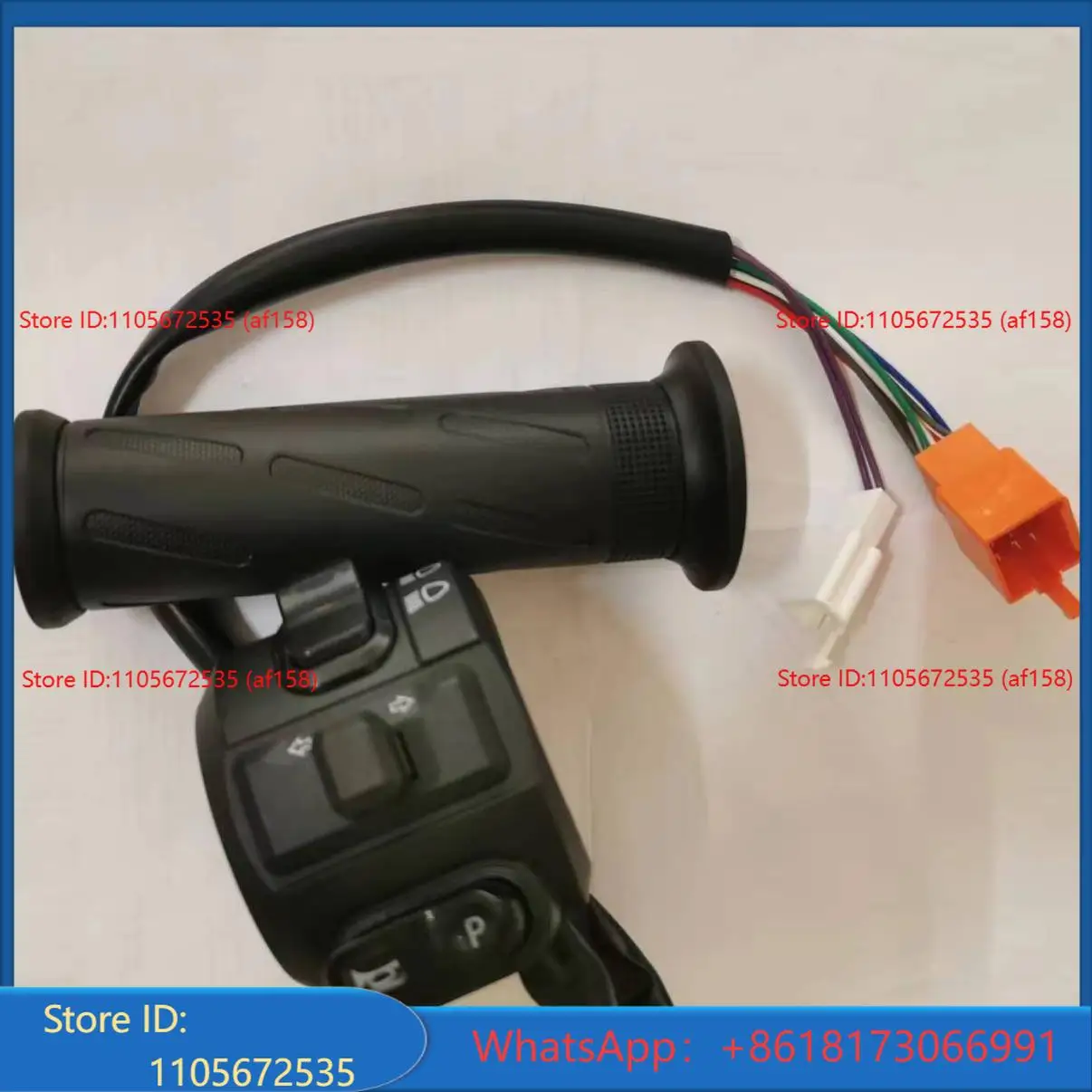 Electric Bicycle Accelerator + 3-speed Switch  Light + Horn  Stop Button + Turn Tricycle Handle DIY Part