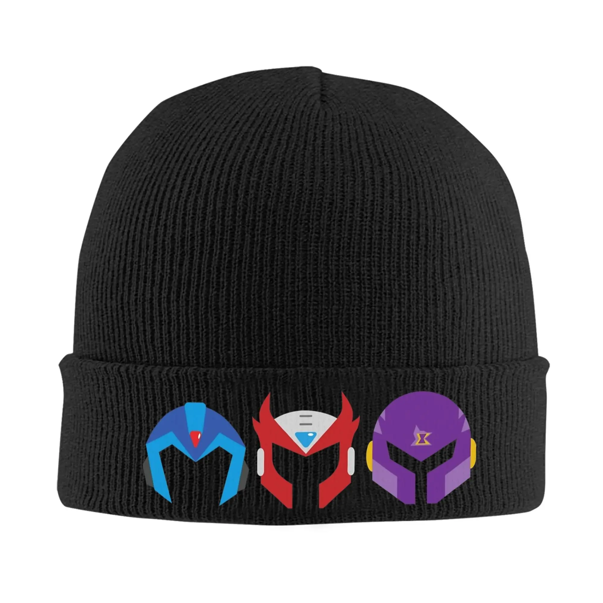 

Mega Man X Helemt Trio Knit Hat Hip Hop Caps Men Women Unisex Gym Beanie Hats Autumn Winter Custom Thermal Elastic Bonnet Hats