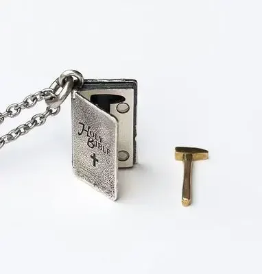 The Shawshank Redemption Necklace Personalized Creative Silver-plated Pendant Sweater Chain Inspirational Birthday Gift