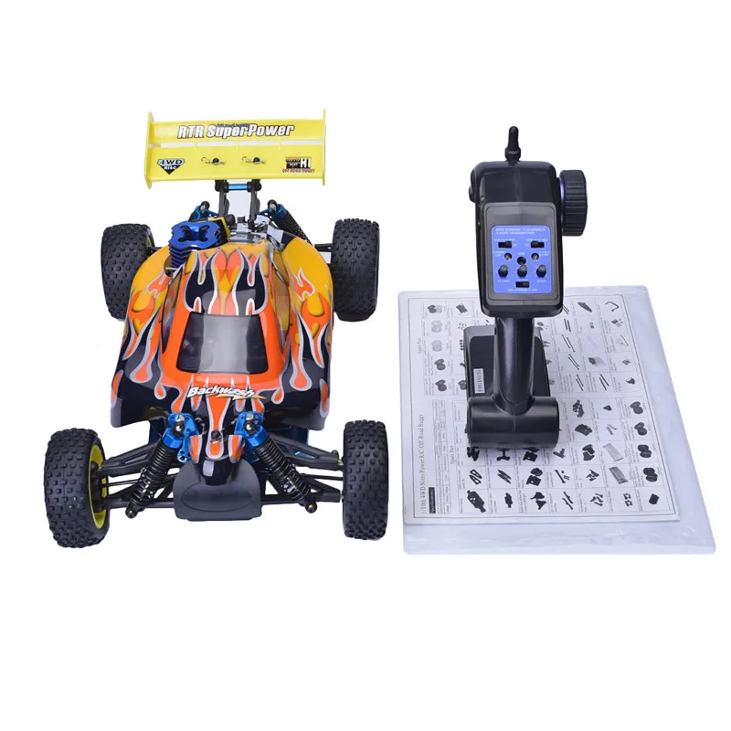 HSP Baja 1/10th Scale Nitro Power Off Road Buggy 4WD RC Hobby Cars 94166 With 18cxp Engine 2.4G Radio Control