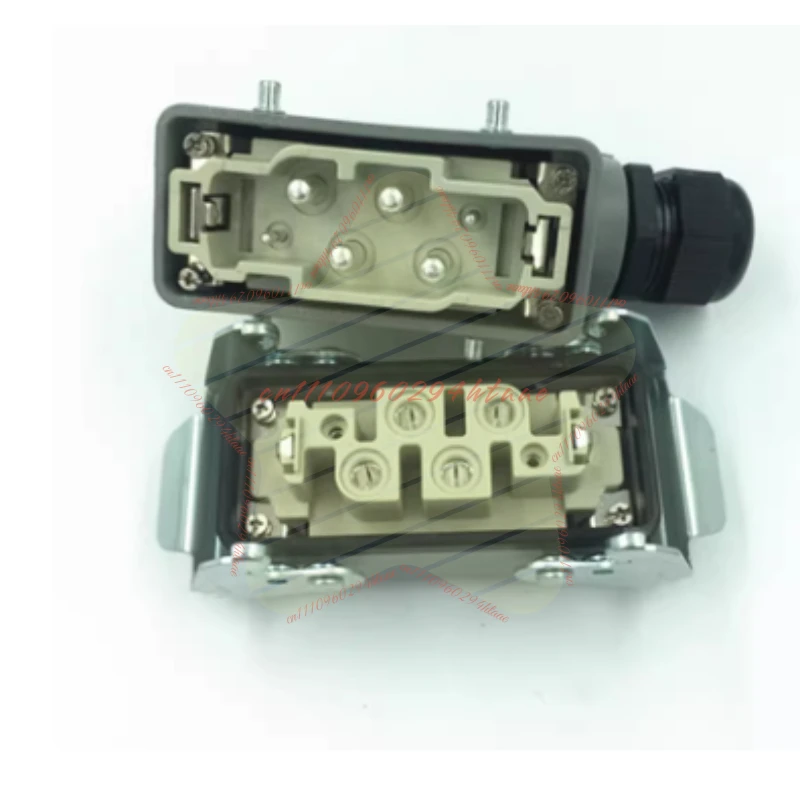 Heavy-duty Connector 80A Rectangular Hot Runner Plug HK-004/2 Industrial High-current Socket 4 Cores 6 Cores 12 Cores