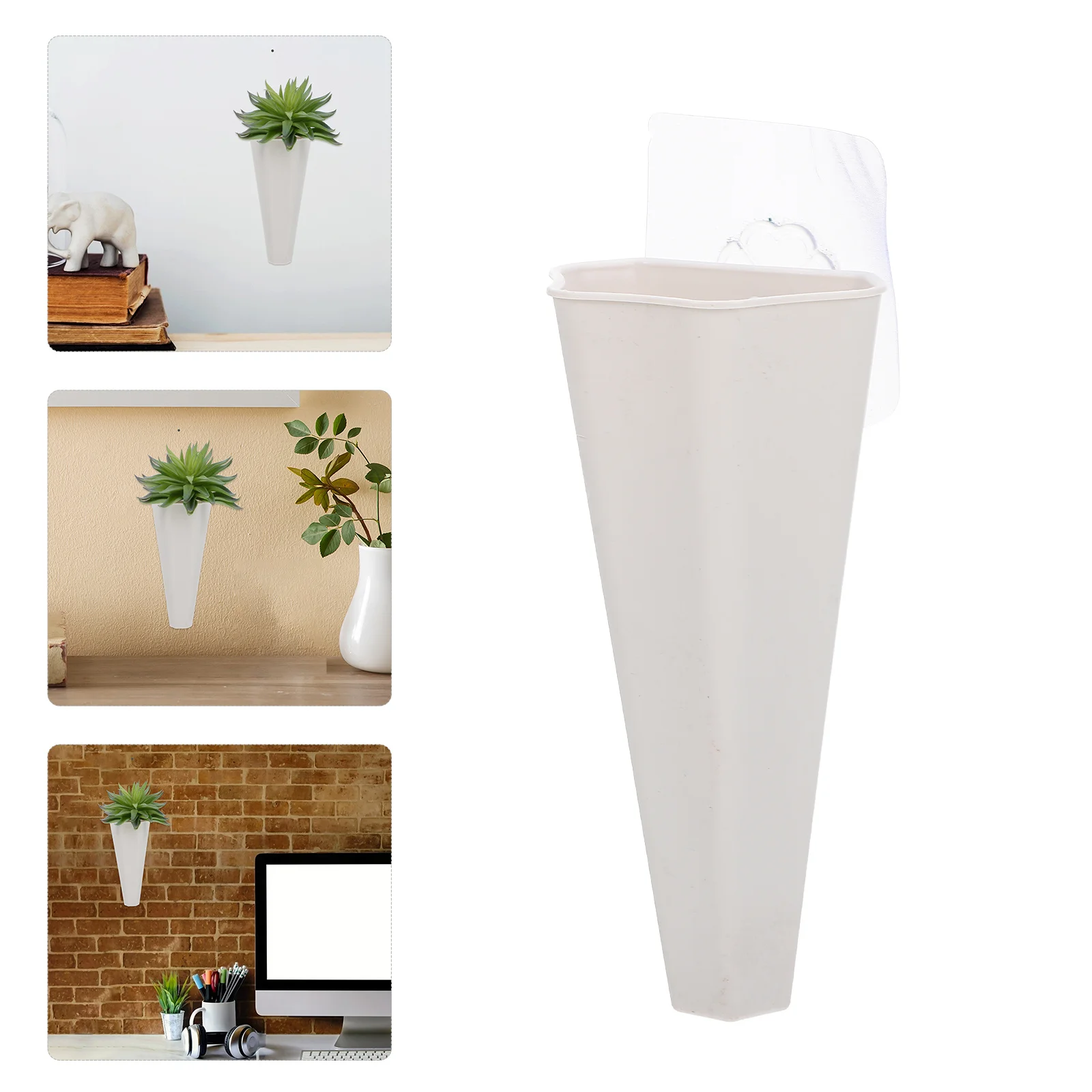 

6Pcs Wall Hanging Flowerpot Practical Indoor Outdoor Flower Vase Balcony Garden Use Hanging Flower Pot
