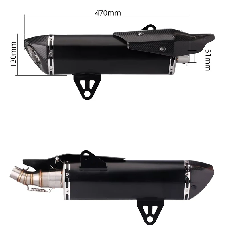 ل C400X C400GT 2018 2019-2023 دراجة نارية العادم الهروب ربط الأنابيب ألياف الكربون غطاء الخمار