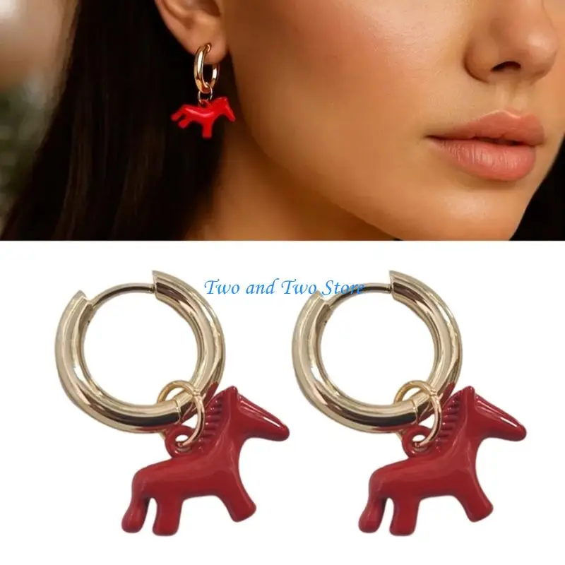 HX6F Metal Craftsmanship Unique Ear Jewelry Alloy Texture Suitable for Daily Outfits