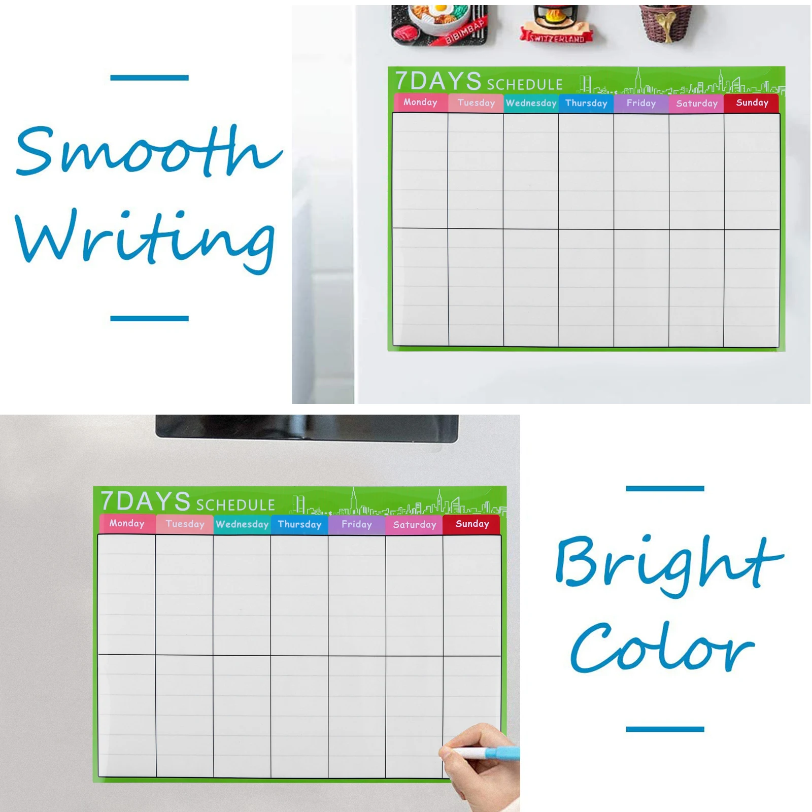 Plan Statement Board Refrigerator Magnet Monthly Planner Sticker Magnetic The Pet Note Message