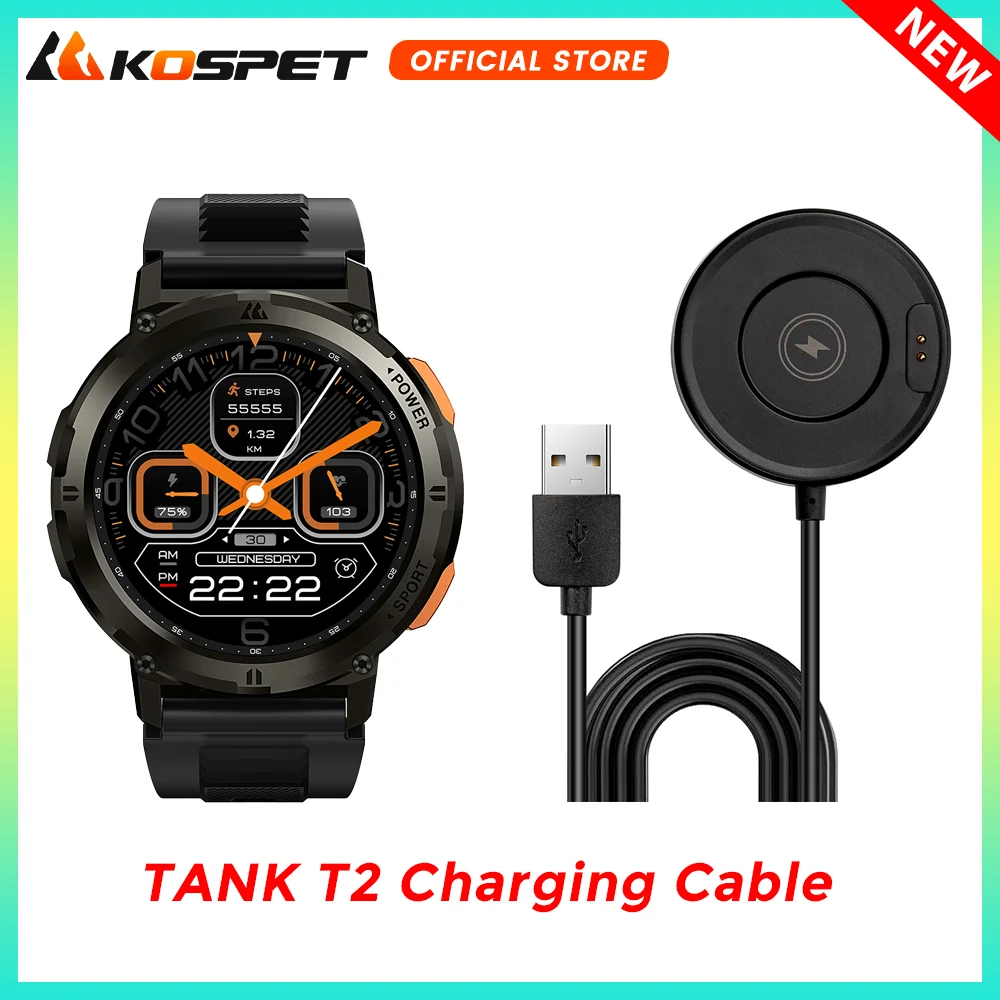 Original Magnetischen Ladekabel für KOSPET TANK T2 Smartwatch Uhren Ladestation Ladegerät Linie Smart Uhren Zubehör