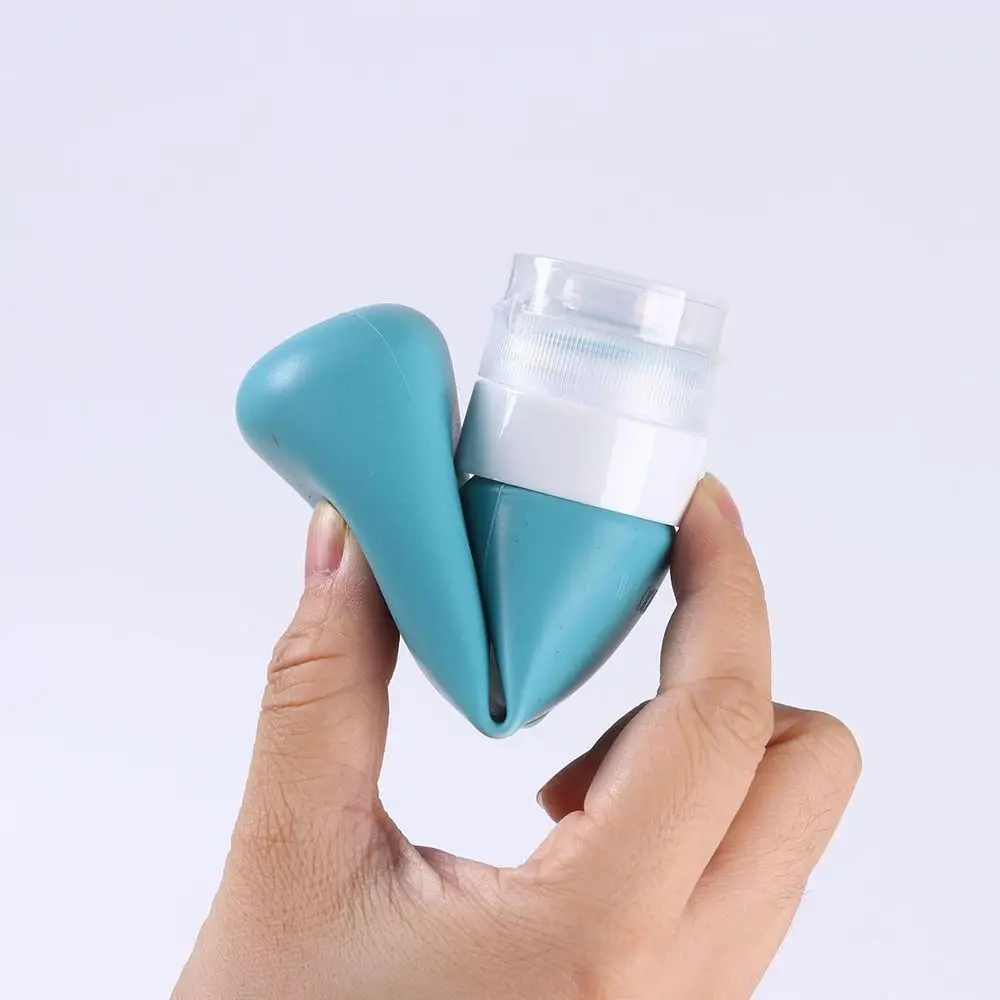 Garrafas recarregáveis de silicone portátil 60/100ml, grande capacidade, vazio, gel de banho, loção, espremer shampoo, sub-engarrafamento, viagem