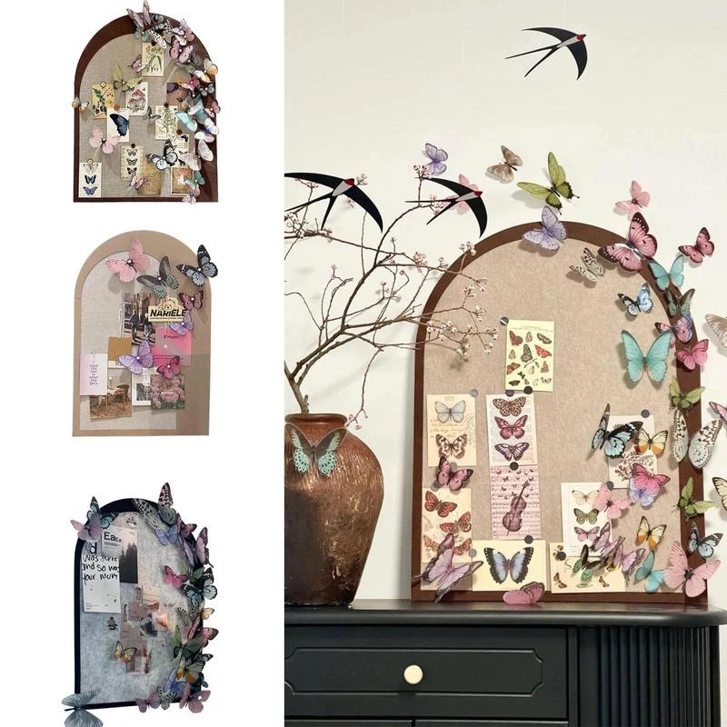 Top-Butterfly Photo Board Photo Display Wall Butterfly Photo Collage Board Home Desktop Decor Birthday