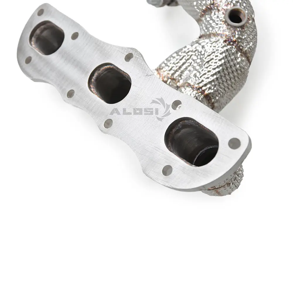 

Stainless Steel Exhaust Manifold Collector for Porsche Cayman/Boxster 981 2.7 3.4 3.8 2012-2017Insulated Downspout Power Upgrade