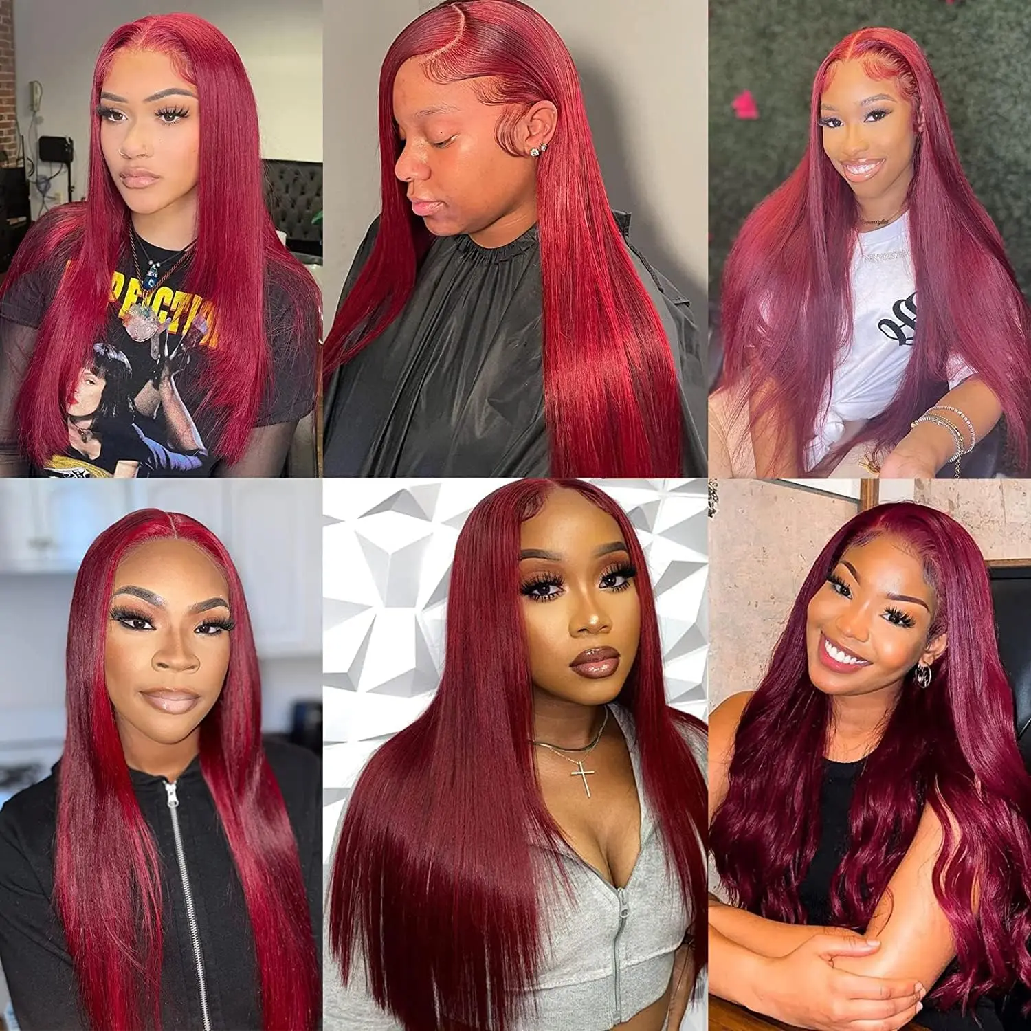 99j Burgundy Lace Front Wigs Human Hair Red Human Hair Lace Front Wigs 30 Inch 180 250 Density 13x4 Hd Frontal Glueless Colored