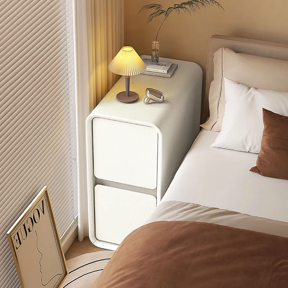 

Маленькая тумбочка из цельного дерева с ящиками, прикроватная тумбочка с кожаной поверхностью, прикроватная тумбочка для гостиной, небольшой космический диван