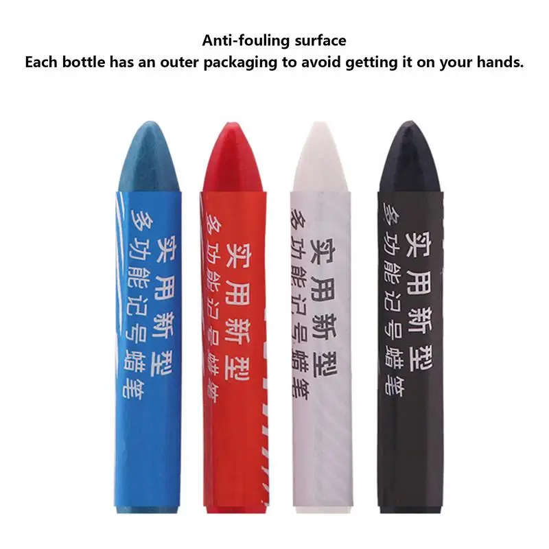 4 Colors Tire Repair Marker Pen Portable Fade Resistant Marking Tire Crayons Motorcycle Auto Hand Tool Parts For Stones Tiles