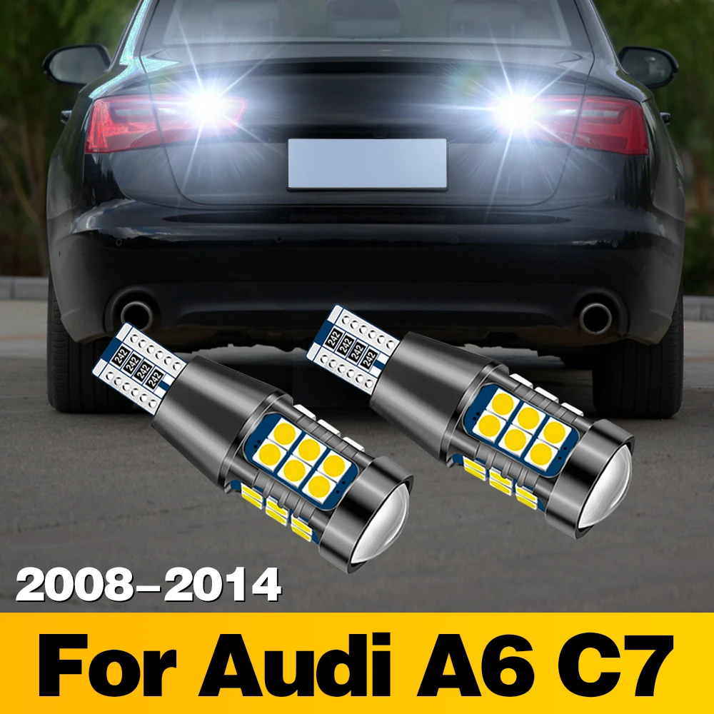 

2 Pcs T15 Signal-Lamp LED Bulb 27SMD Car Reverse Light Tail Lamp Accessories For Audi A6 C7 2008 2009 2010 2011 2012 2013 2014