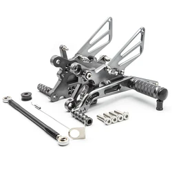 For Yamaha YZFR6 YZF-R6 YZF R6 2006 2007 2008 - 2023 CNC Aluminum Motorlcycle Adjustable Rearset Footpeg Foot Peg Rear Set Pedal