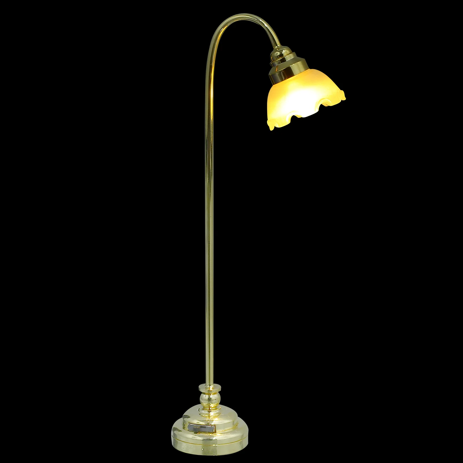 

Dollhouse Table Lamp Mini Furniture Floor Light for Bedside DIY Model Delicate Lamps