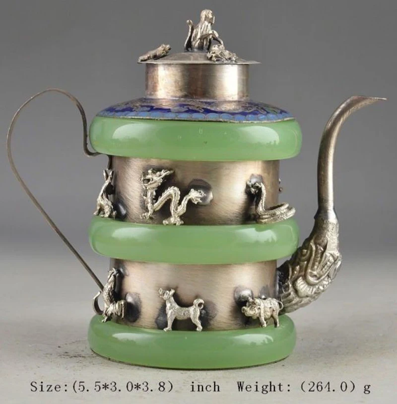 

China Boutique collection Agate Tea Pot Decoration Ornament