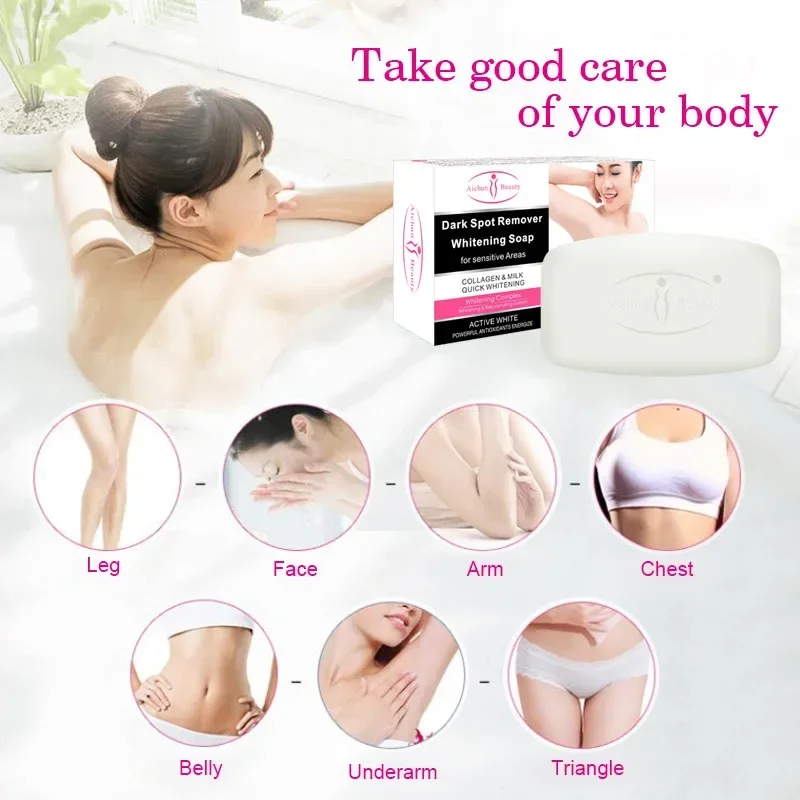 

Aichun Drak Spot Remover Soap Handmade Soap Brightens and Moisturizes Body Skin Private Part Care Women Soap