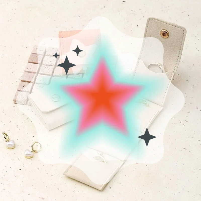 4 مقصورات حقيبة تخزين المجوهرات المحمولة حقيبة مجوهرات صغيرة أقراط قلادة حلقة المنظم حقيبة السفر مجوهرات حقيبة للتخزين