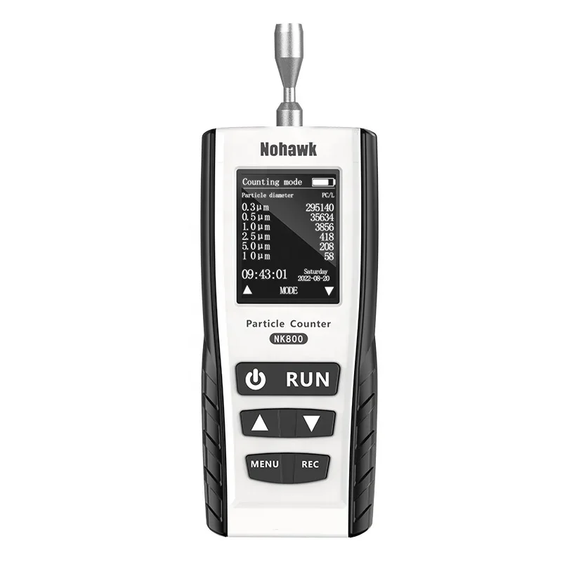 Handheld 0.3/0.5/1/2.5/5/10 um Dust Particle Counter Air Dust Particle Counting Instrument Air Dust Particle