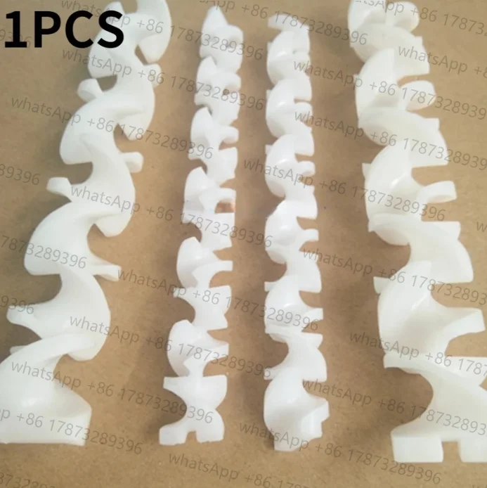 1PCS Spiral static mixing elements nylon white static mixer section for glue machine solvents adhesives inline pipe mixers part