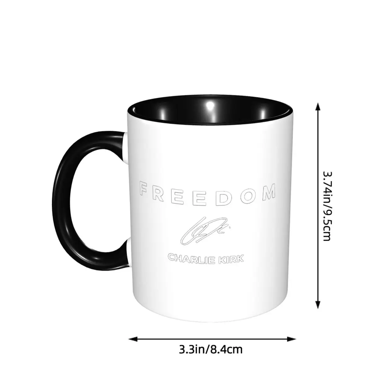 Charlie Kirk Freedom Great American Patriot Mug Funny Ceramic Coffee Cups Tea Mugs Milk Cup Drinkware Gift for Woman Man