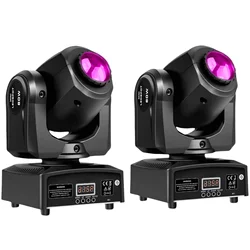 2PCS 60W Mini Led Dmx Gobo Moving Head Spot Light For Club Dj Stage Lighting Party Disco Wedding Event
