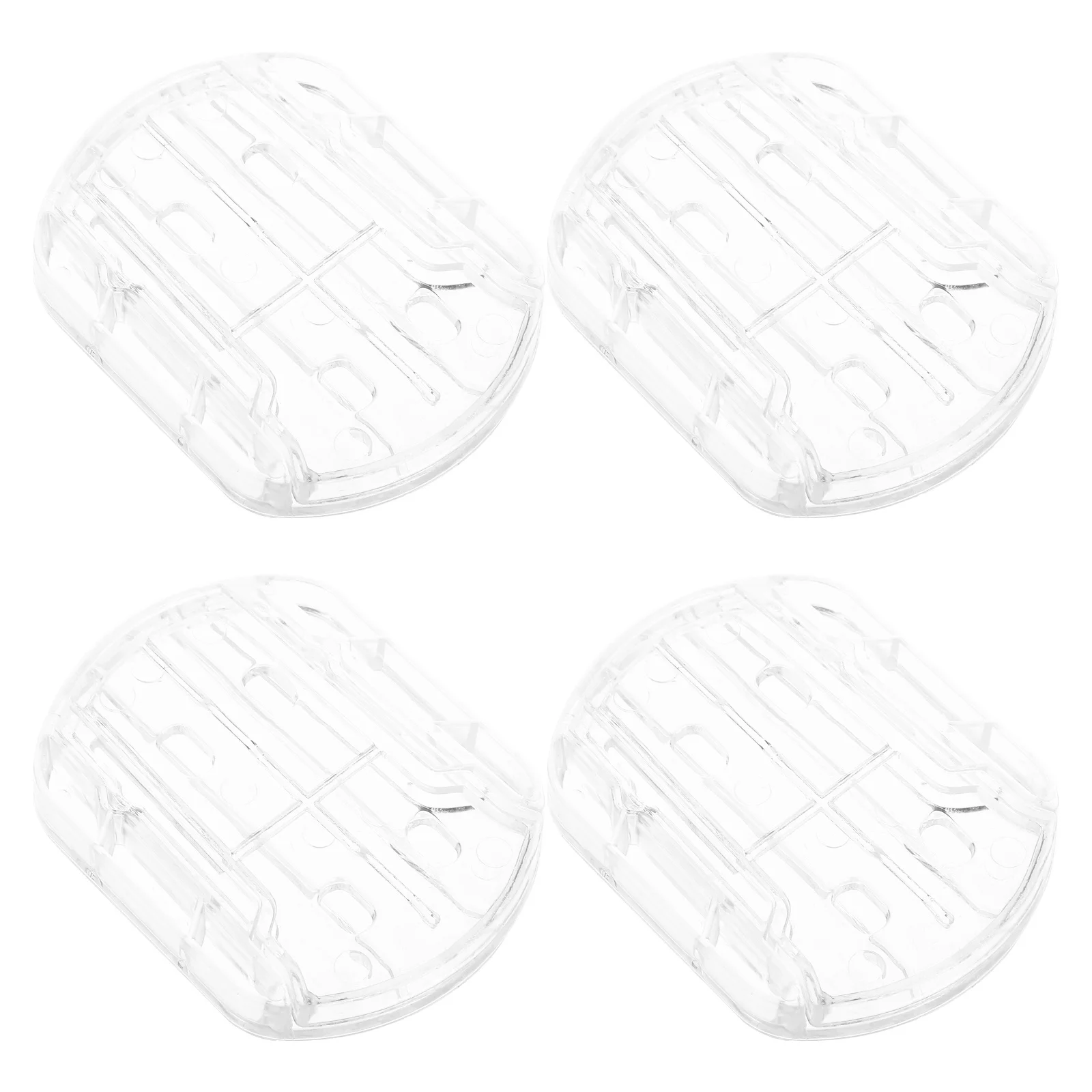 ฐานติดตั้งของตกแต่งรถยนต์แบบใส 4 ชิ้น สำหรับติดตั้งภายนอกรถยนต์ ทนทานต่อสภาพอากาศ ยึดติดแน่น