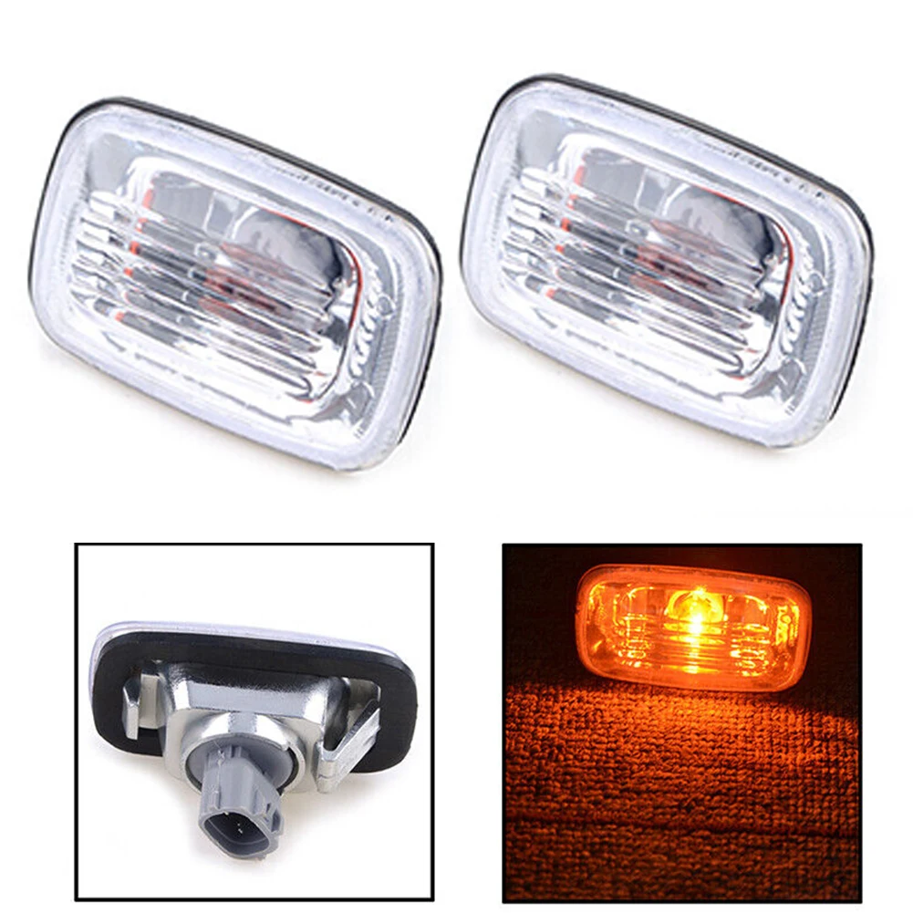 2 Pcs Car Front Bumper Side Marker Turn Signal Lamps Side Marker Light For Toyota For Cruiser LC100 98-07 - Image 6