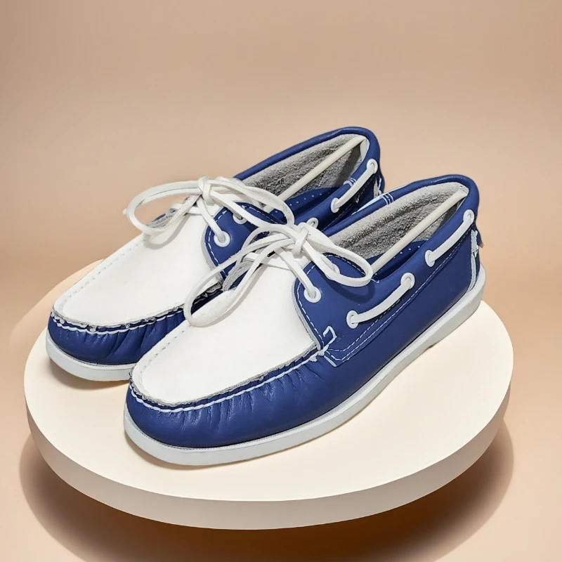 Классическая мужская повседневная обувь из натуральной кожи, роскошные лоферы ручной работы, мужские мокасины, брендовые топсайдеры высокого качества, удобные Классическая мужская повседневная обувь из натуральной кожи, роскошные лоферы ручной работы, мужские мокасины, брендовые топсайдеры высокого качества, удобные