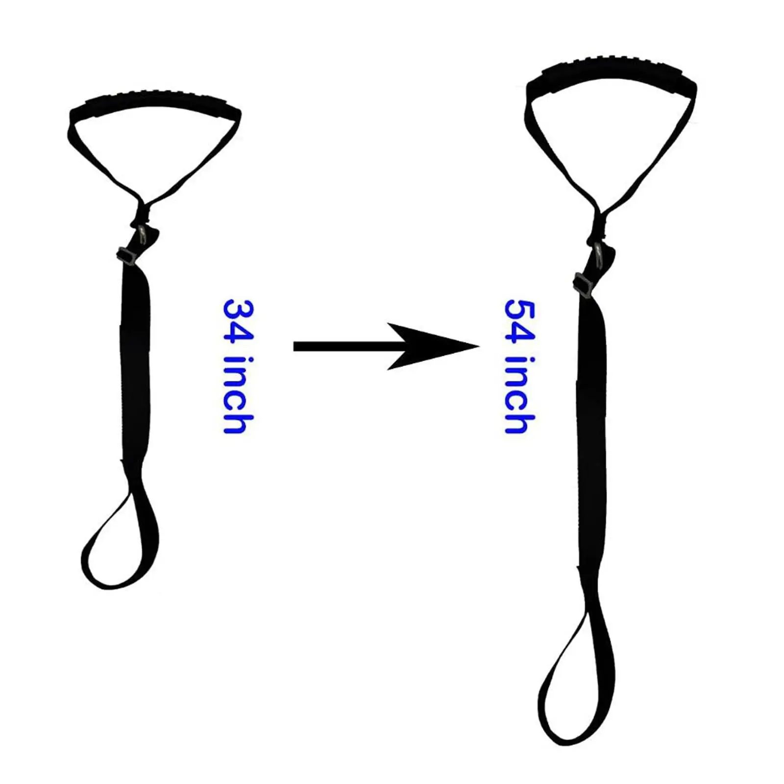 Multi Purpose Kayak Pull Strap with Buckle for Standing Up Assistance Balance Support and Dock Ramp Dragging Gear