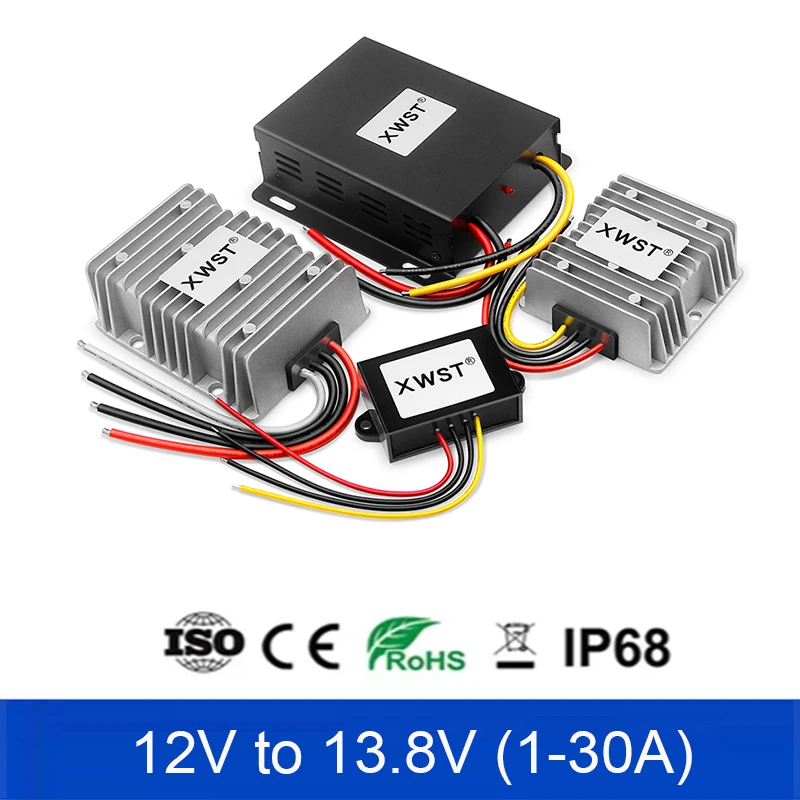

12V to 13.8V DC DC Step Up Converter Voltage Regulator 12Vdc to 13.8Vdc Voltage Stabilizer 1A to 30A Output Boost Power Inverter