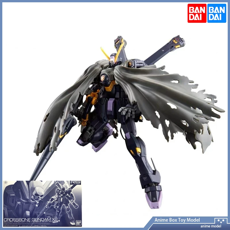 Gundam BANDAI PB LIMIT RG 1/144 Black CROSSBONE GUNDAM X2 Assembly Model Action Toy Figures Children's Gifts