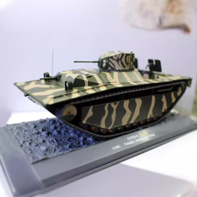 

Литая под давлением модель танка-амфибия в масштабе 1/43, LVT A Peleliu 1944, штурмовая машина, боевая машина, игрушечная модель из сплава, подарок