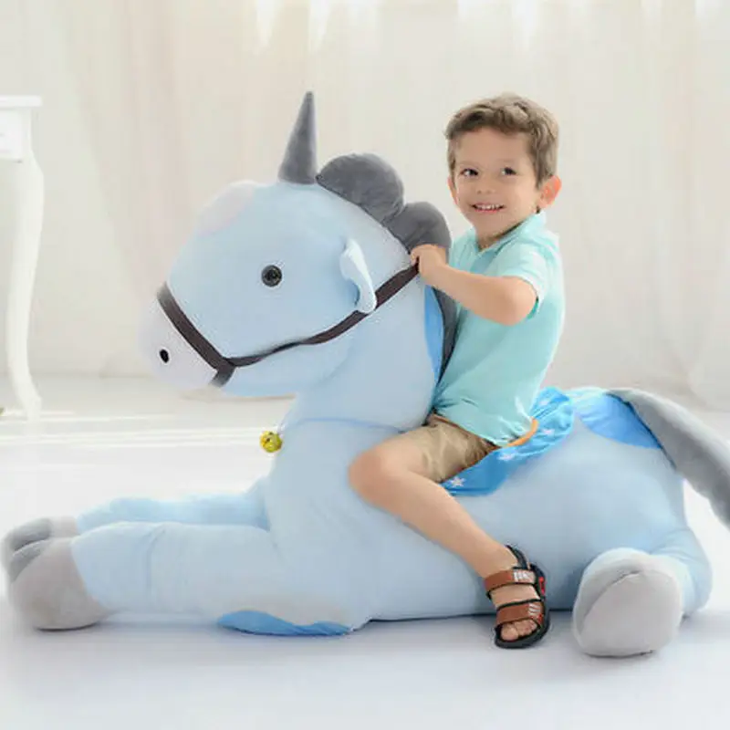 New Styles 50-130CM Giant Size Unicorn Plush Toy Cloth Pillow Stuffed Animal Horse Doll High Quality