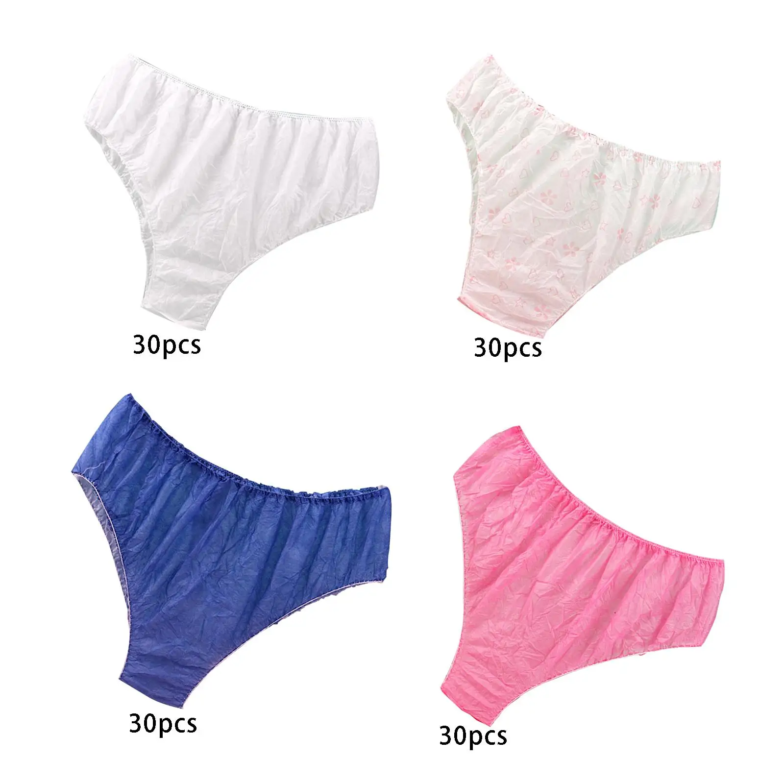 Disposable Briefs Non Woven Fabric Comfortable High Elastic Skin Friendly Panties for Massage Postpartum Tanning Unisex Women