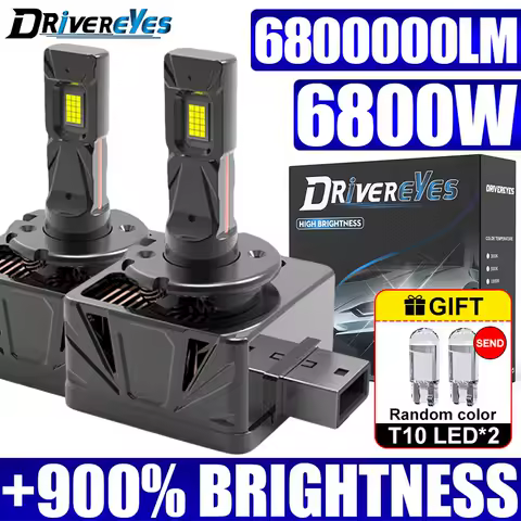D Series D1S D3S Led Headlights 6800W HID 1:1 D8S D1R D3R 12V 24V Canbus Led Xenon Bulb Auto Light CSP Chips 6000K Plug&amp;Play T10