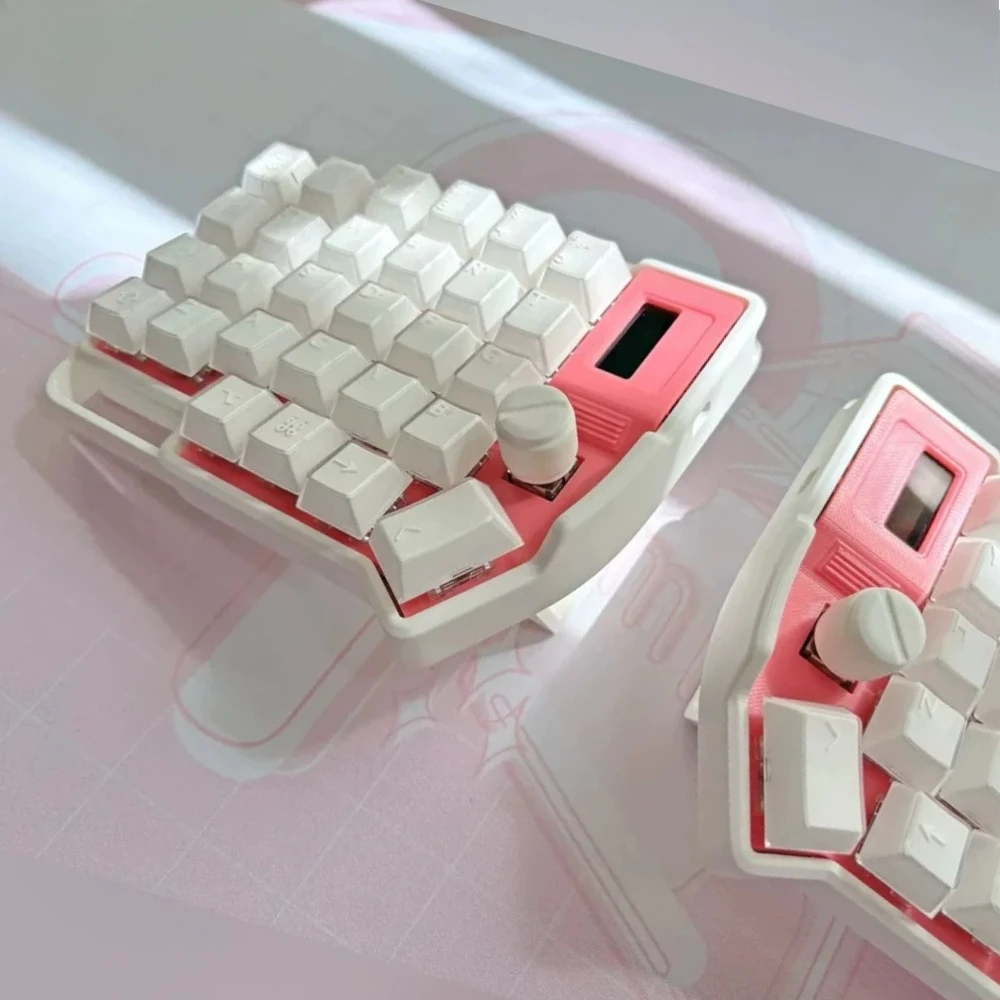 Lily58 Split Keyboard Case Customized Manta58 3D Printing Mechanical Keyboard Shell Ergonomics Gaming Keyboards Accessories