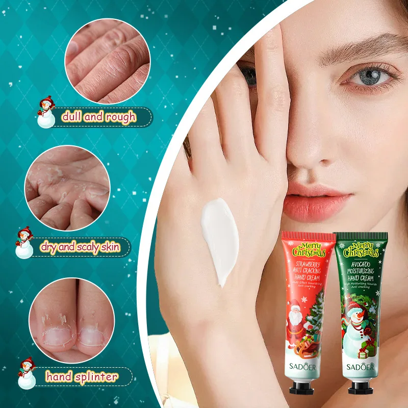 

Christmas hand cream lip care, hydrating and long-lasting. Prevent lip dryness and cracking,chapping roughness in autumn winter