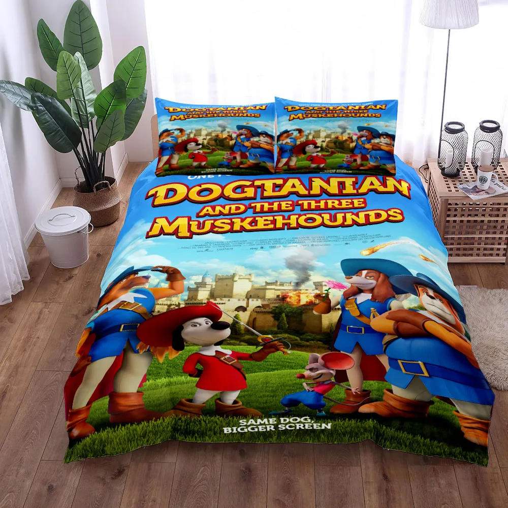 Dogtanian and the Three Muskehounds Children Duvet Cover Set King Queen Double Twin Single Bed Linen Set