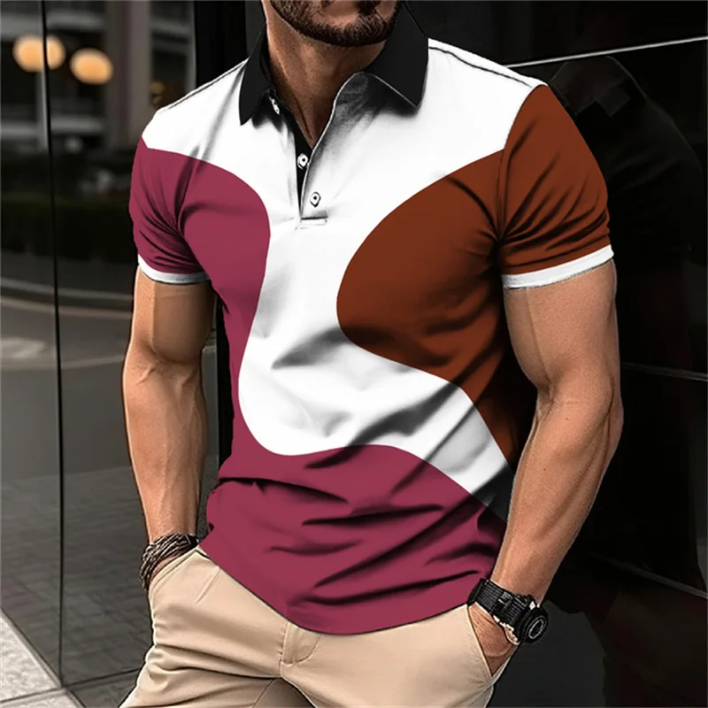 Polo personnalisé pour hommes, Streetwear Hip Hop d\'été, Chemise d\'affaires à la mode, Vêtements de loisirs, Haut à col respirant, Nouveau