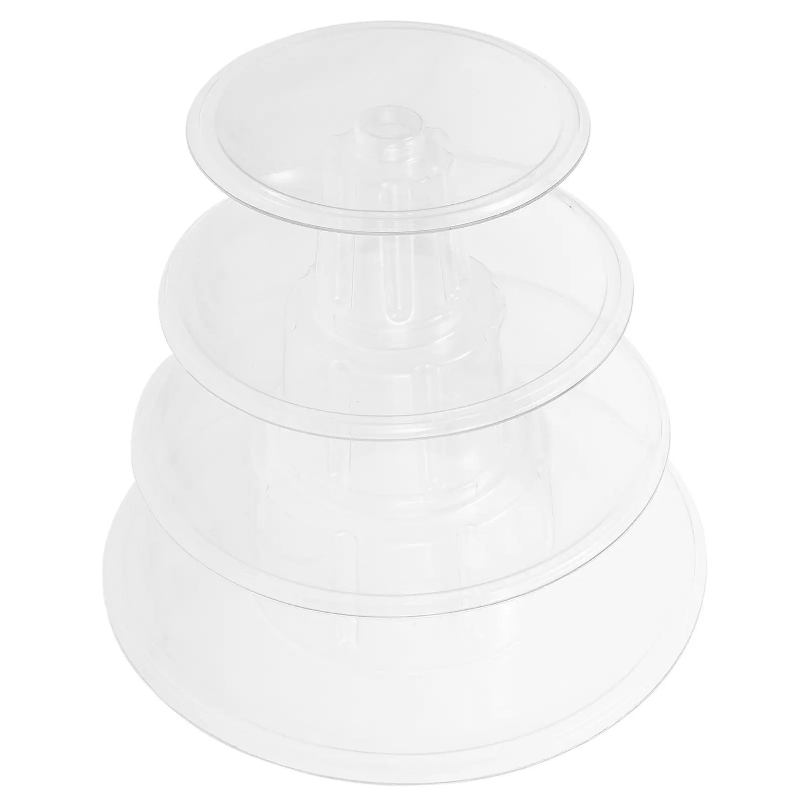 Four-Tier Plastic Macaron Display Rack Cake Stand Dessert Display Rack Party Wedding Holder Macaron Towel Plastic Cake Stand