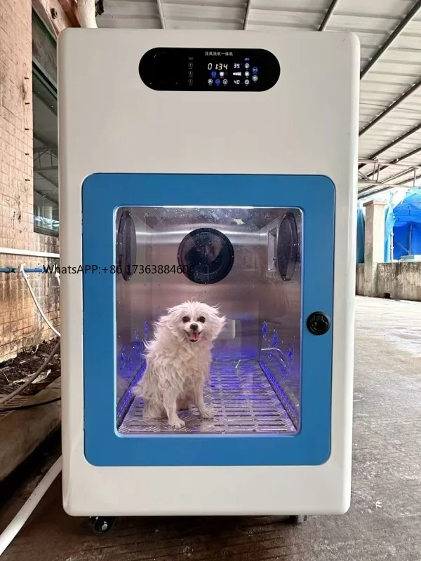 Fully Automatic Pet Wash and Dry in One Machine, Smart Ozone and Dog Self-Service Bathing and Drying Machine