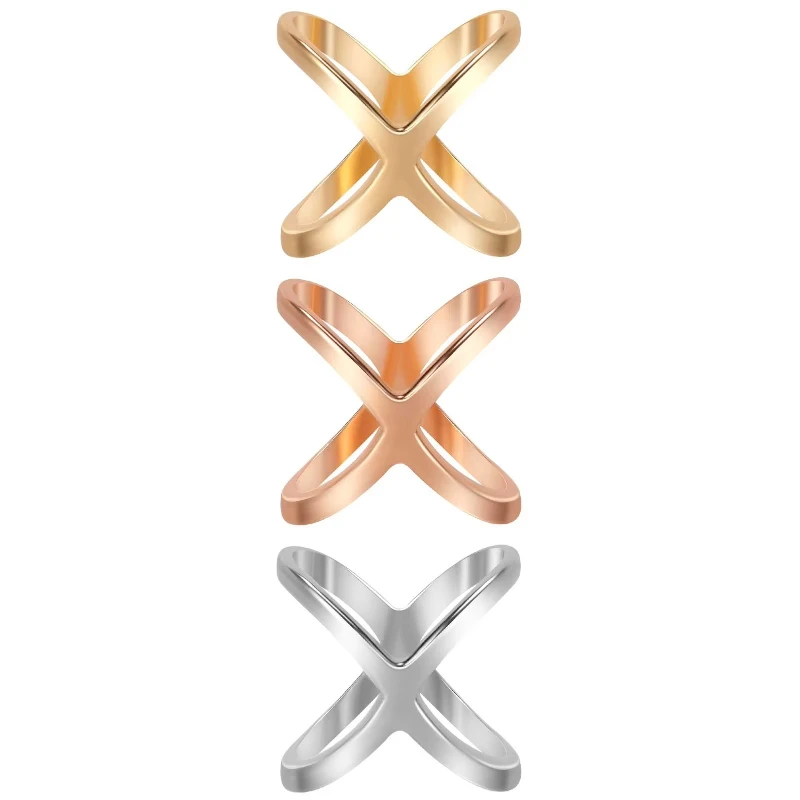 Fashion Cross Scarf Clip X Shape Metal Brooches For Women Hollow Bow Scarves Buckle Holder Shawls Jewelry Clothing Accessories