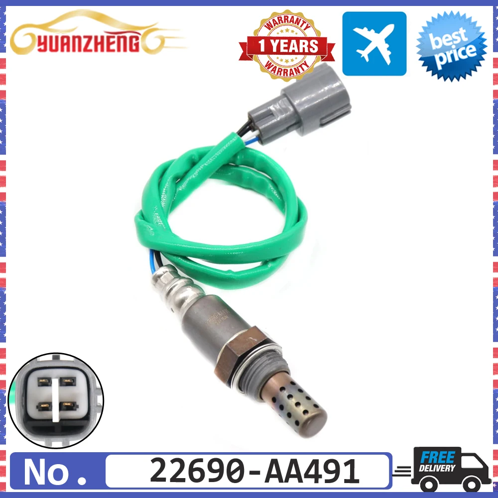 NEW Rear Downstream Air Fuel Ratio Lambda O2 Oxygen Sensor 22690-AA491 for Subaru Forester Impreza Legacy Baja SAAB H4 01-07