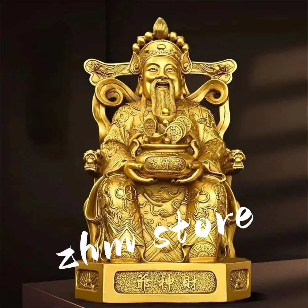 

Copper God of Wealth Ornaments Home Office Desktop Decor Pot of Treasures Home Store Housewarming Gifts
