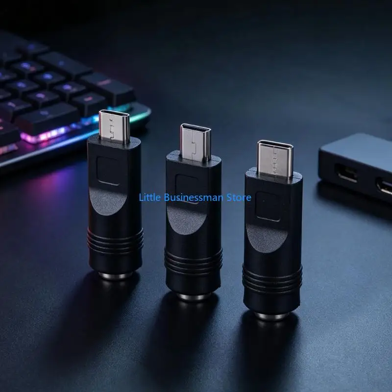 5.5x2.1mm Female Input Charging Set, 3 Pack for 5V Small Devices M76A