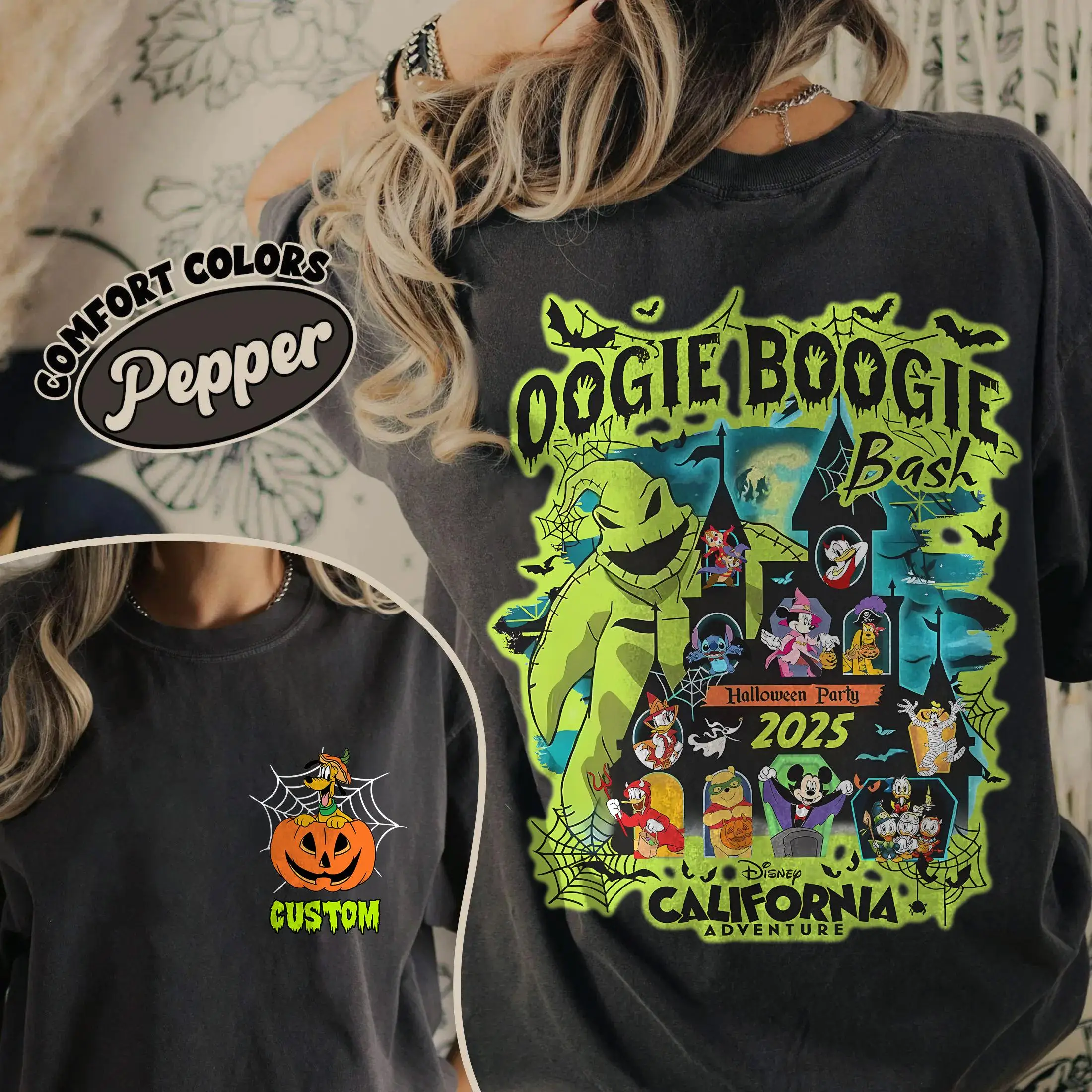

Custom Disneyland Halloween 2025 Shirt Oogie Boogie Bash Family Tee