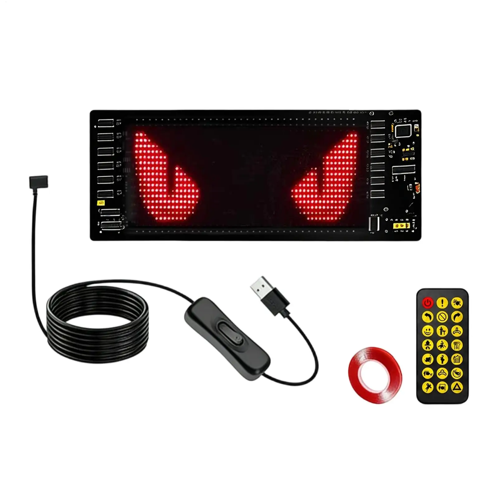 Christmas Dynamic LED Car Display Screen Car Pixel Christmas Lights Flexible App Controlled Vehicles Lamp App Controlled Lights